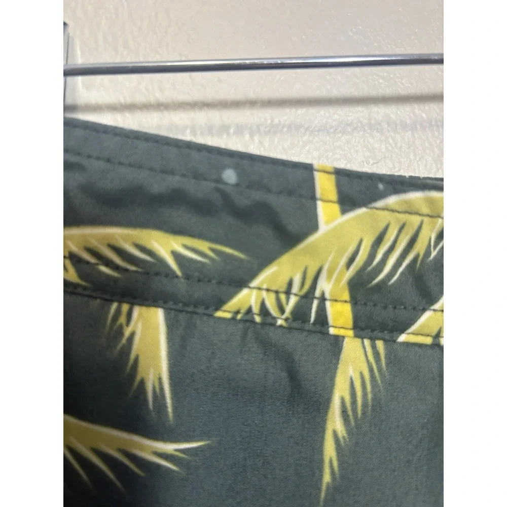 Ralph Lauren Sport Swim trunks 38x7 Green Red Yellow Palm Trees Beach Preppy